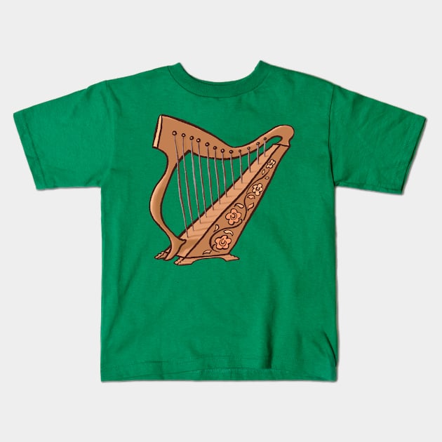 Harp Kids T-Shirt by ElectronicCloud